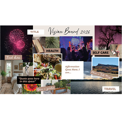 Original Collage Style Vision Board